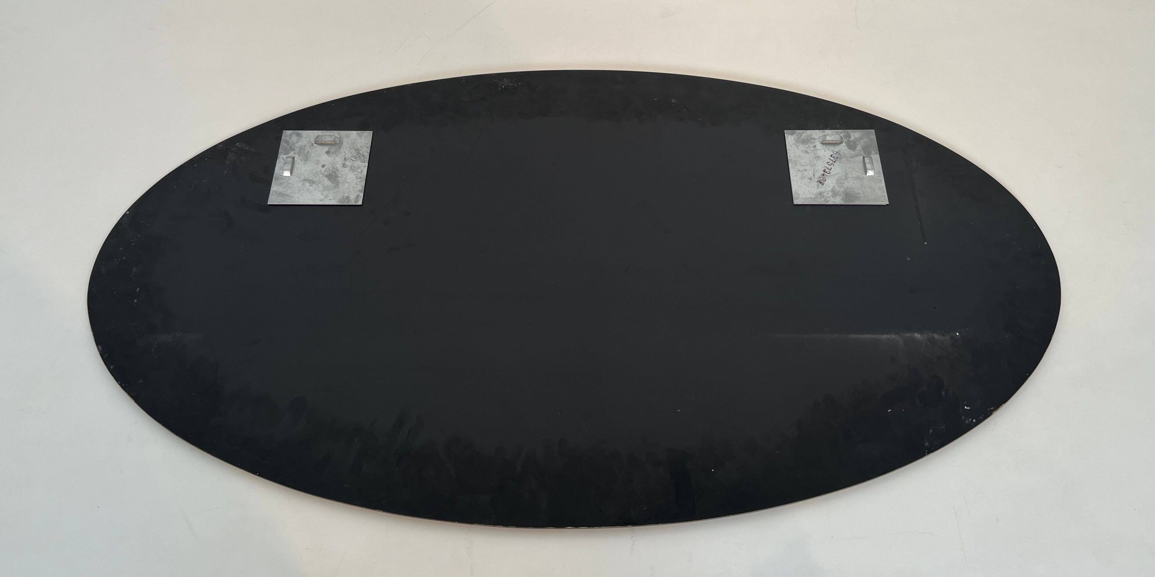 Miroir ovale de Fontana Arte, vers 1970