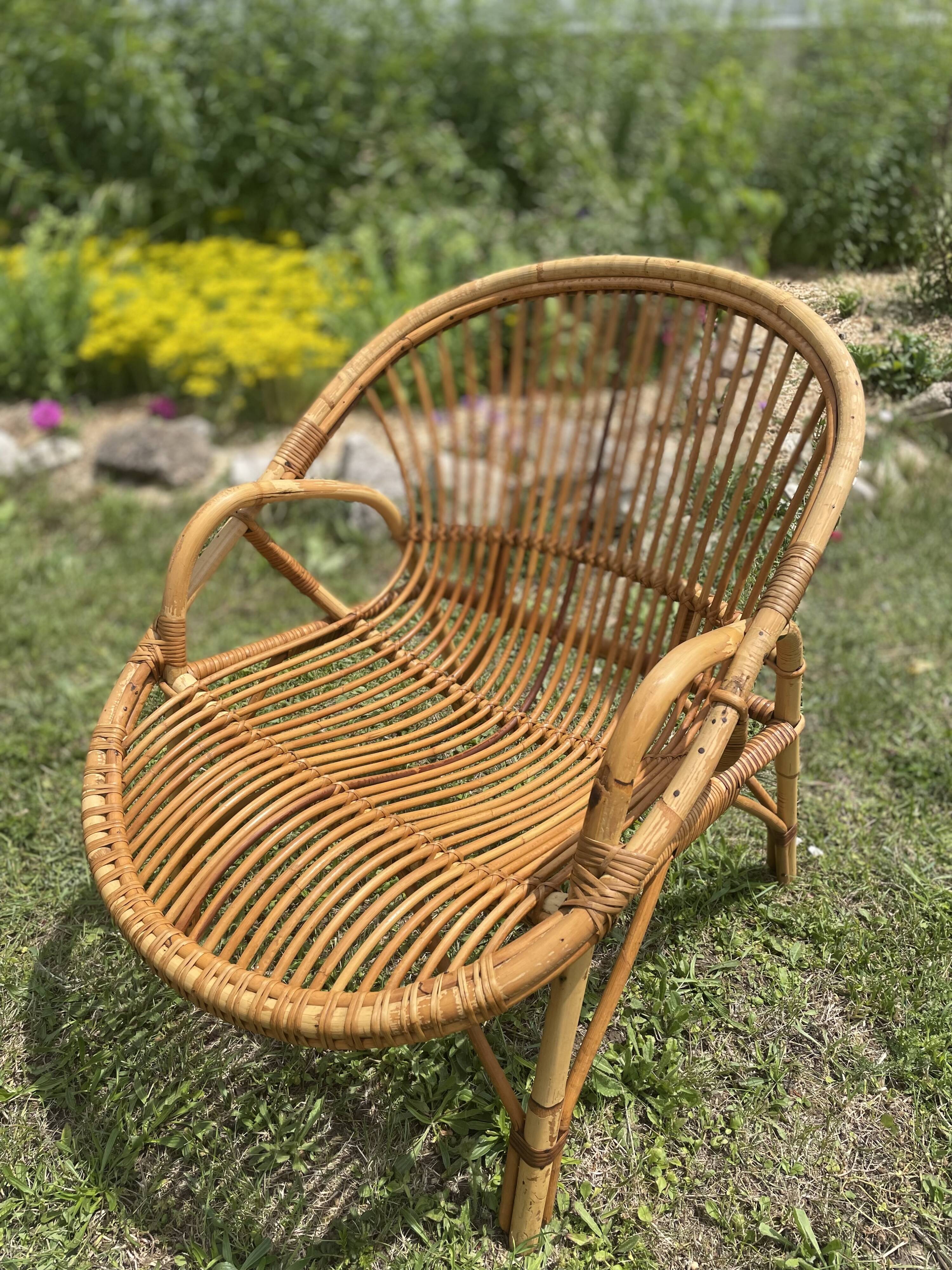 Restored garden furniture