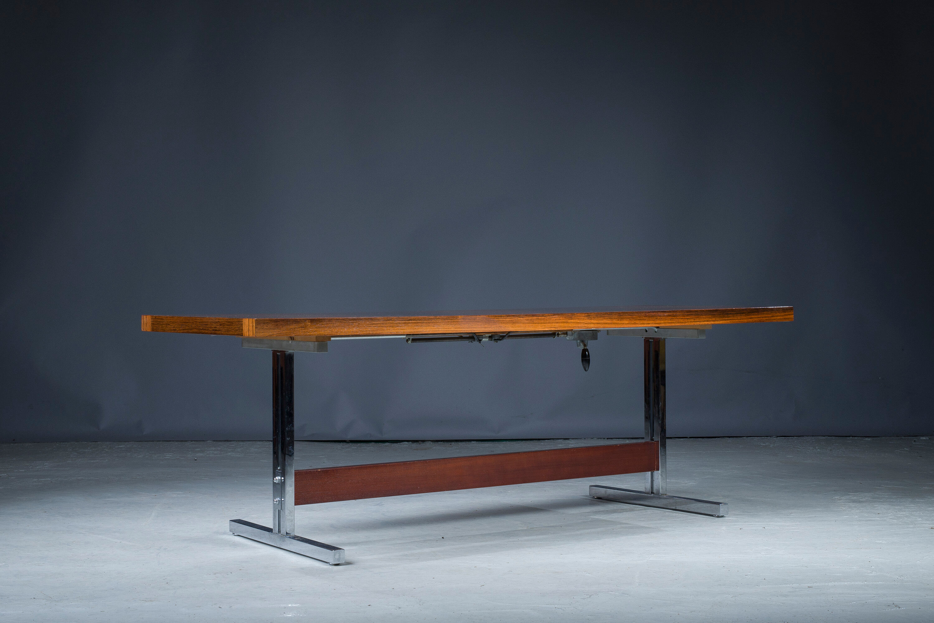 Vintage Adjustable Rosewood Dining or Coffee Table, 1960s