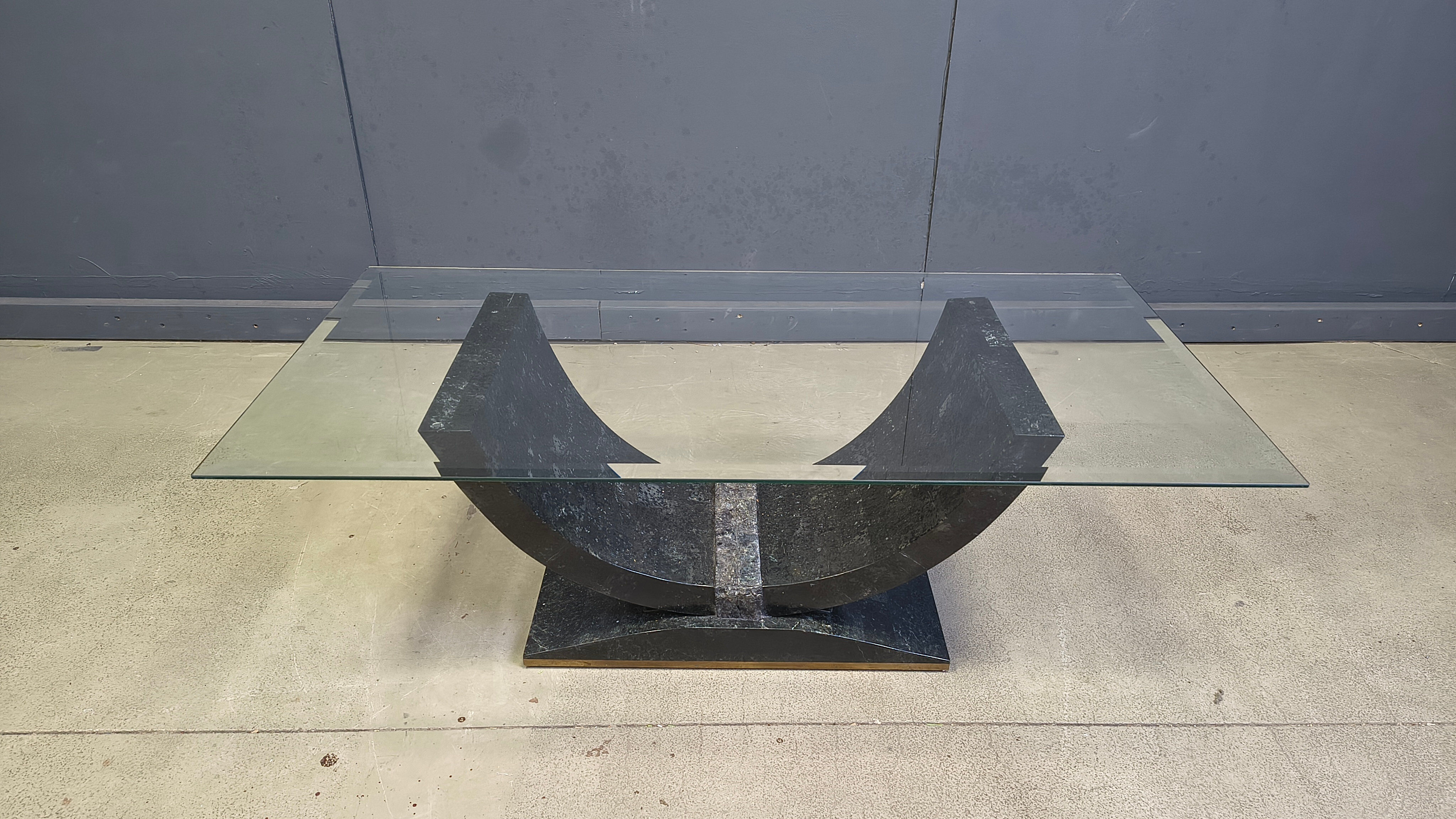 Vintage tessellated coffee table by Maitland Smith, 1980s