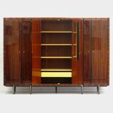 Vintage mid century modern Italian design wardrobe in rosewood, 1960s
