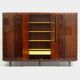 Vintage mid century modern Italian design wardrobe in rosewood, 1960s
