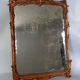Miroir xixe siècle encadrement bois sculpté 72x54 cm sb