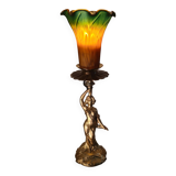 Art deco lamp in regulated