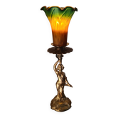 Art deco lamp in regulated