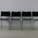 Set of four leather dining chairs by Martin Visser for Spectrum Holland