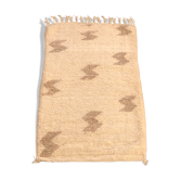 Beni ouarain blanc et beige 64x106cm