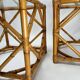 Bamboo and Glass Nightstands attributed to Vivai Del Sud, Italy, 1970s, Set of 2