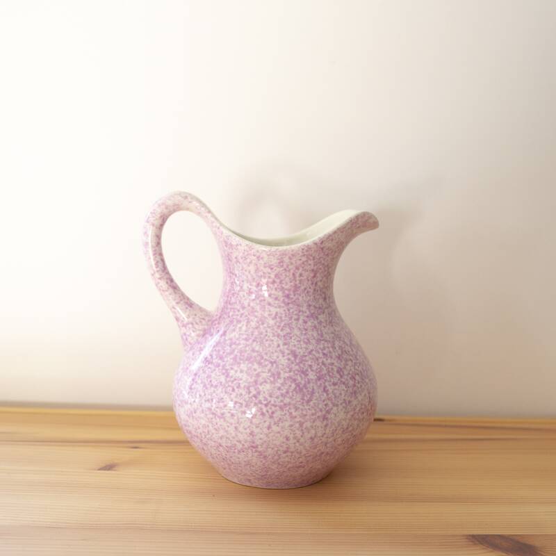 Gien speckled pink carafe
