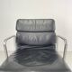 Eames Herman Miller cuir noir Soft Pad Group