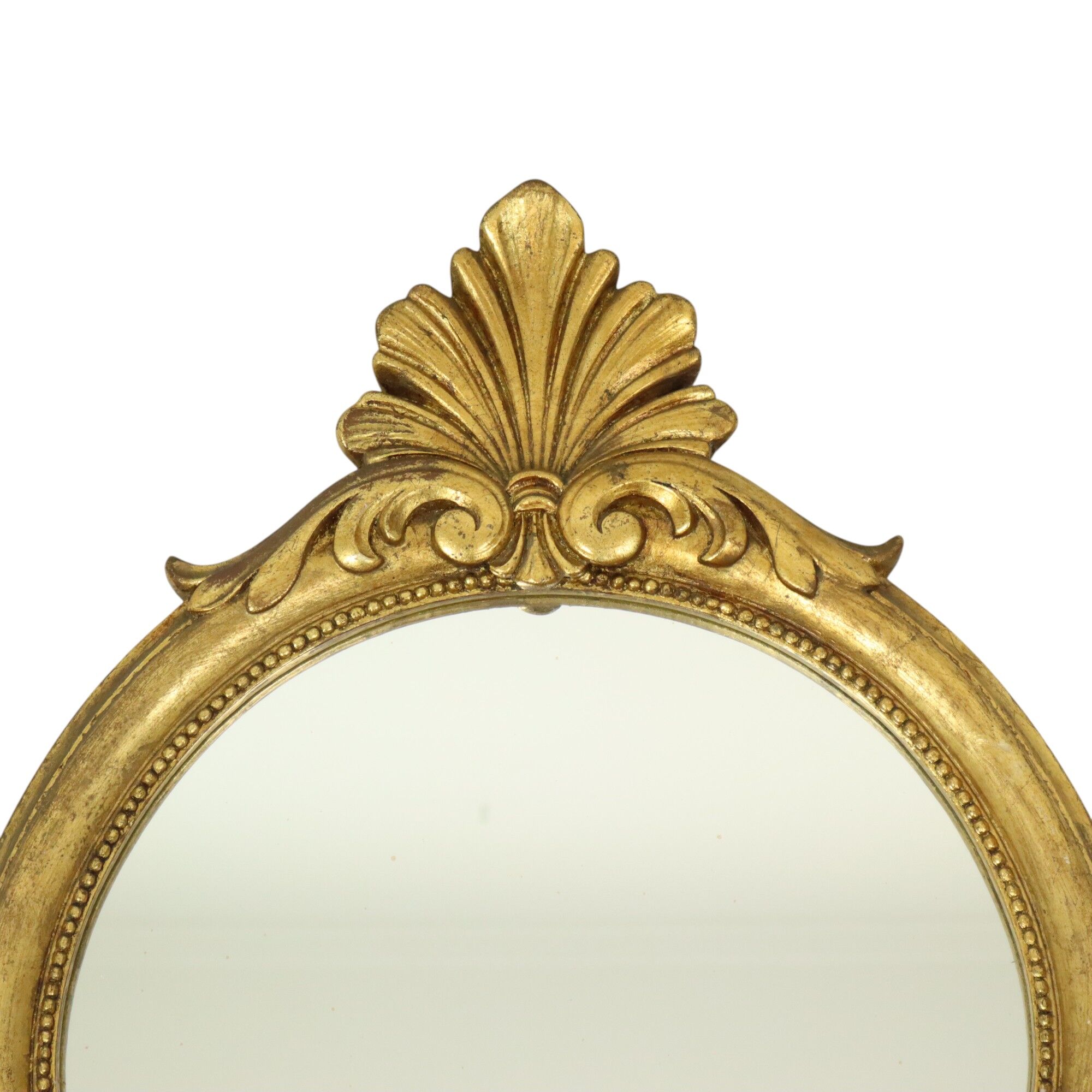 Gilded Baroque Style Mirror With Console Acanthus France