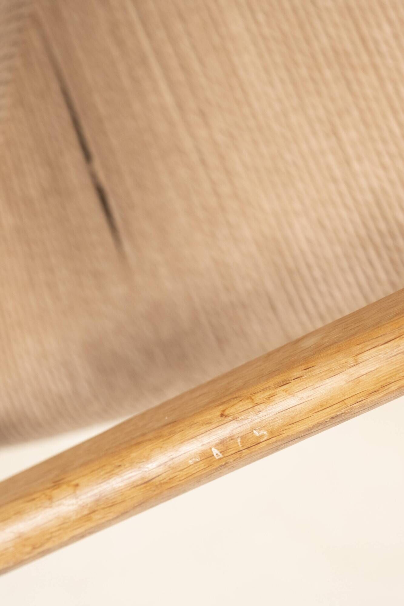 6x Hans J. Wegner CH47 in Soaped Oak, Carl Hansen & Søn 1975