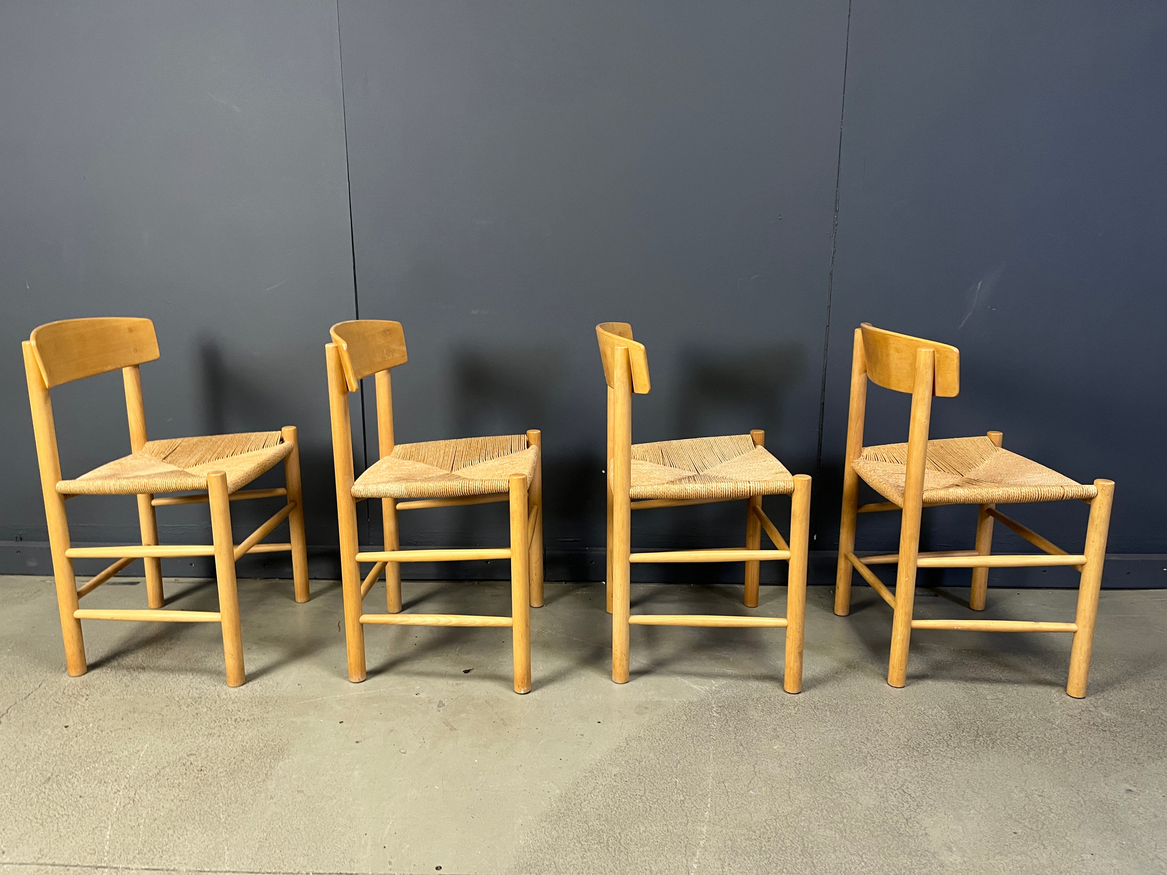 Fredericia J39 Mogensen chairs, set of 4 - 1980s