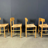 Fredericia J39 Mogensen chairs, set of 4 - 1980s