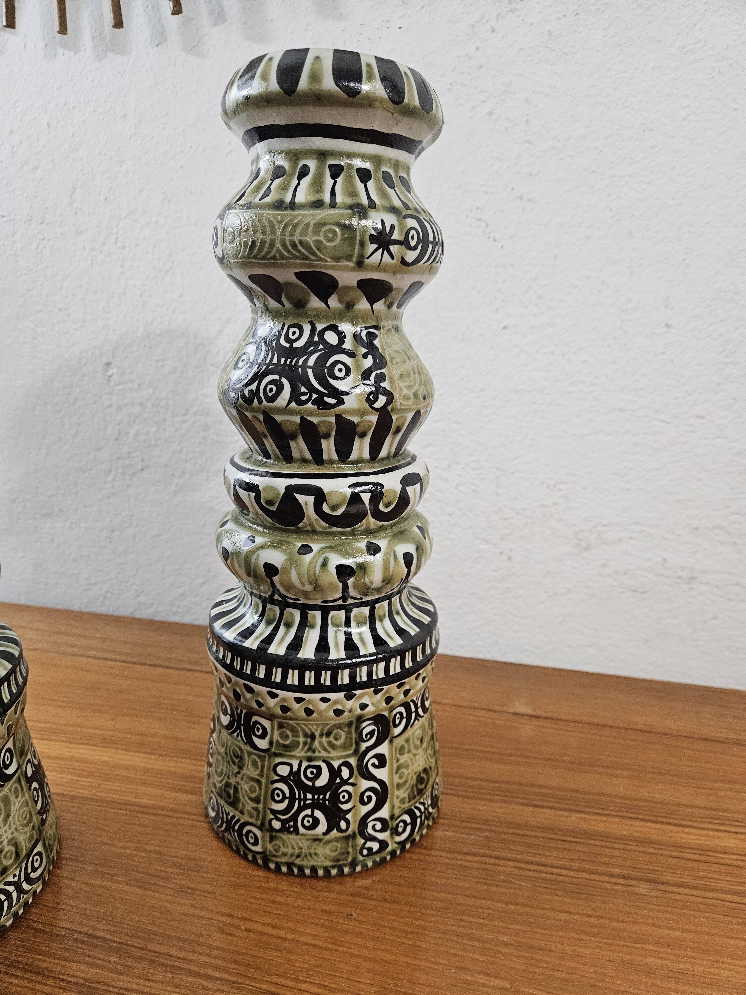 André Horellou Candlesticks - Ceramic