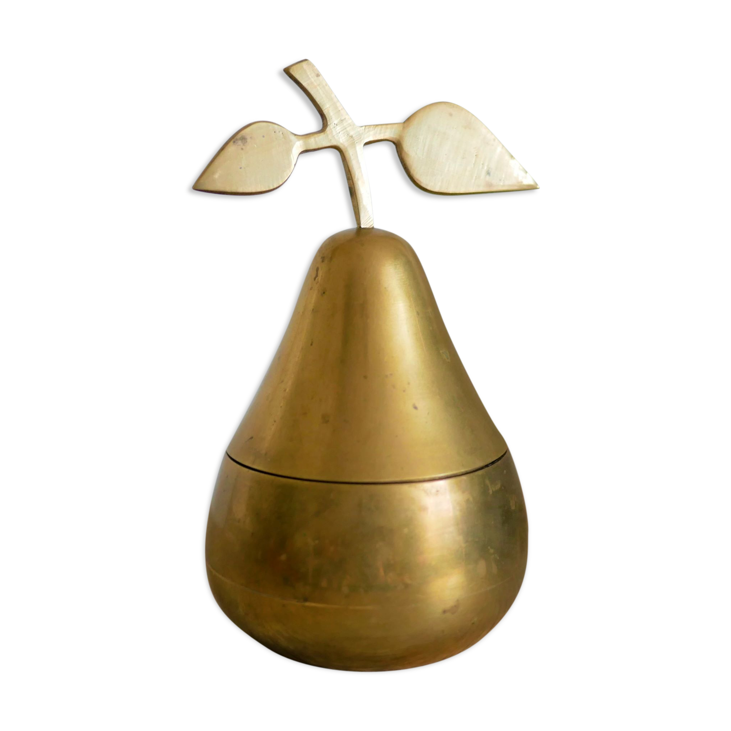 Vintage brass pear