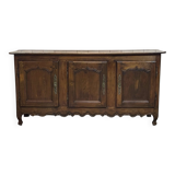 18th century Louis XV 3-door cherrywood sideboard