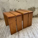 Les Arcs stools and table  1960