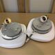 Pair white glass lights for ceiling or wall