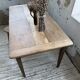 Table de ferme noyer pieds fuseaux 1950
