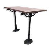 Cast iron and marble peddler's table