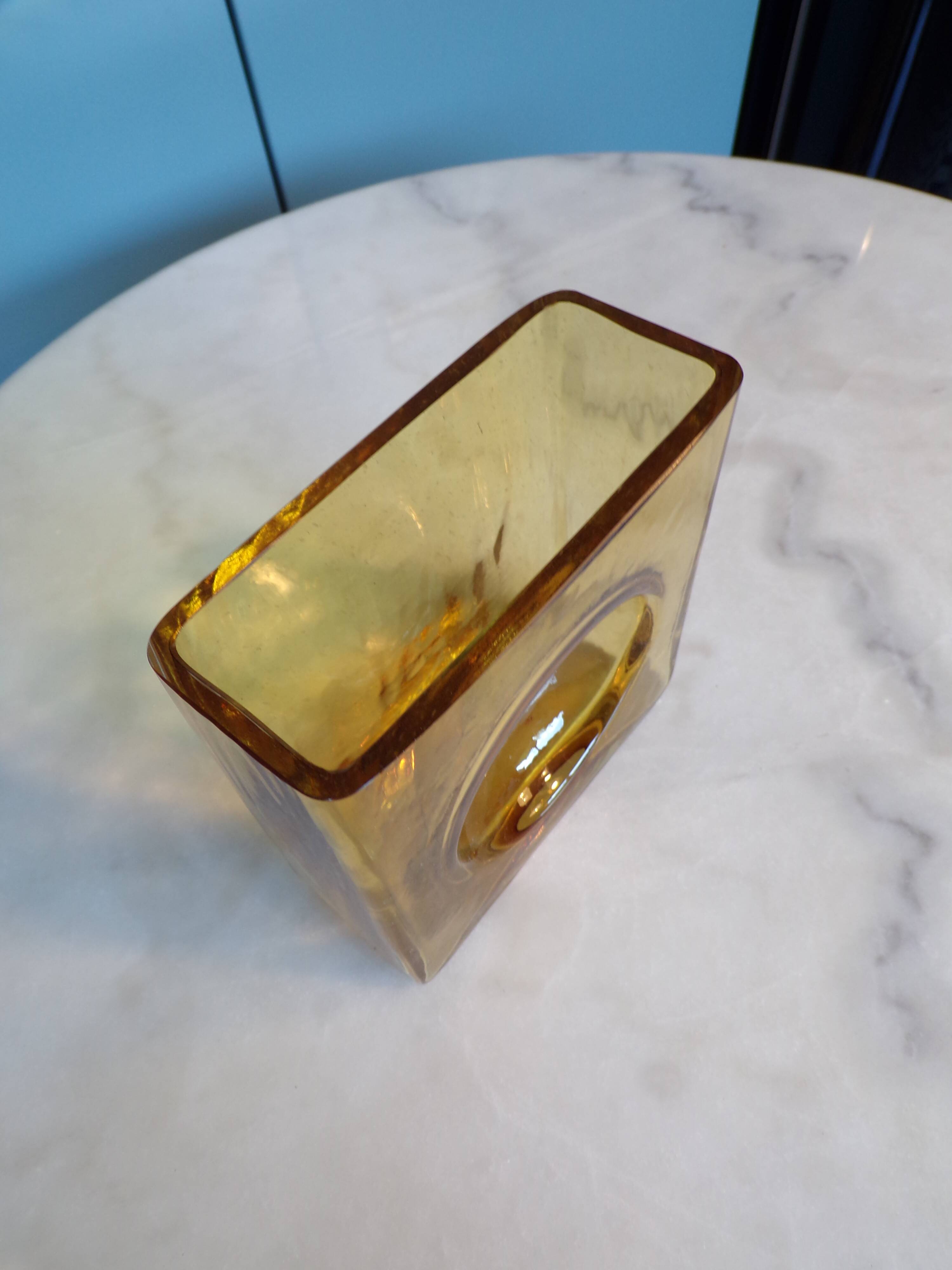 Christian Tortu Amber Yellow Vase