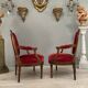 Paire de fauteuils de style Louis XVI époque fin XIXeme