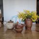 Large artisanal sandstone teapot