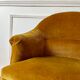 Toad armchair in gold velvet