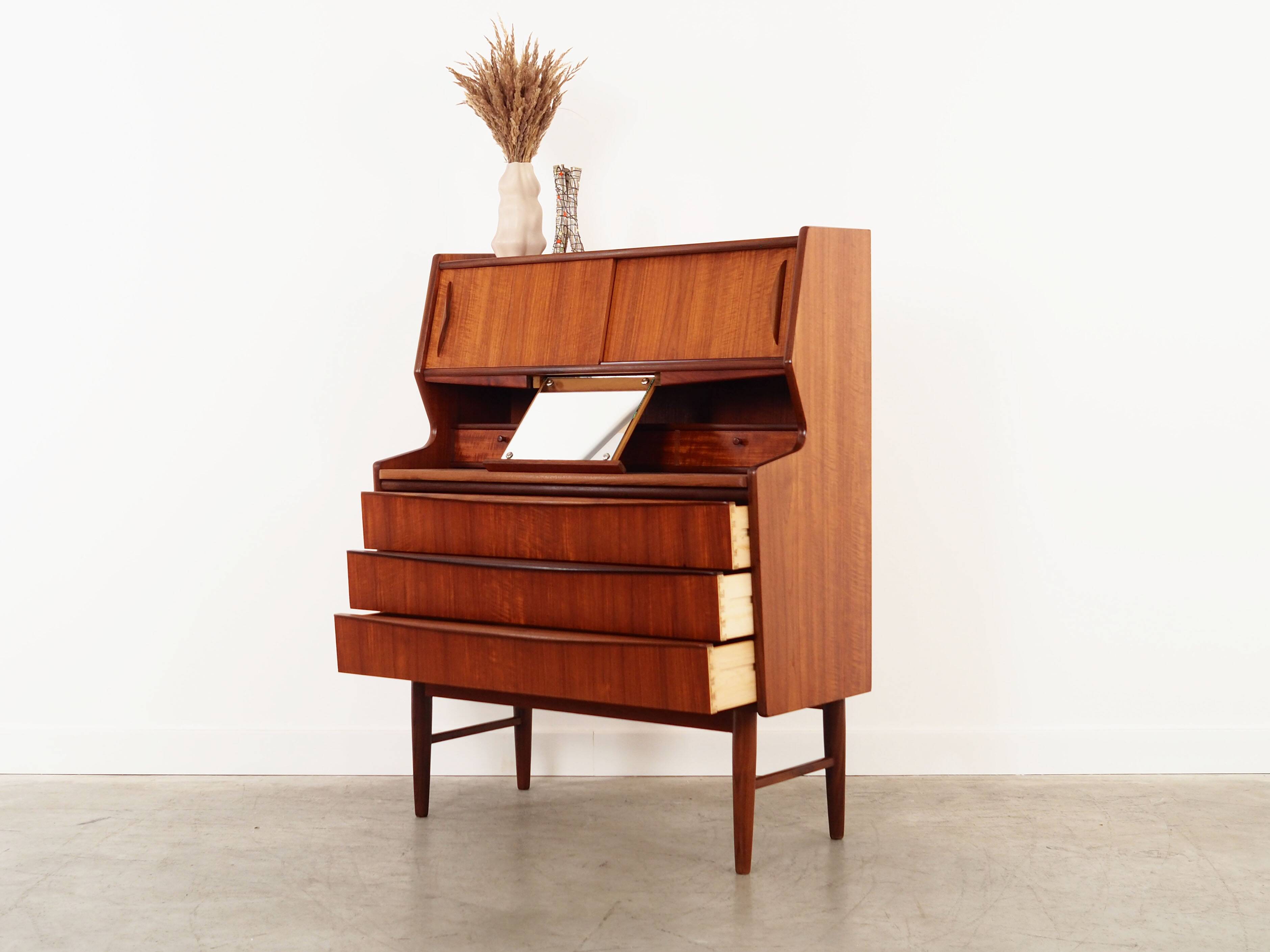 Teak secretary, Danish design, 1970s, production: Denmark
