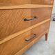 Commode vintage pieds compas 4 tiroirs 1950s