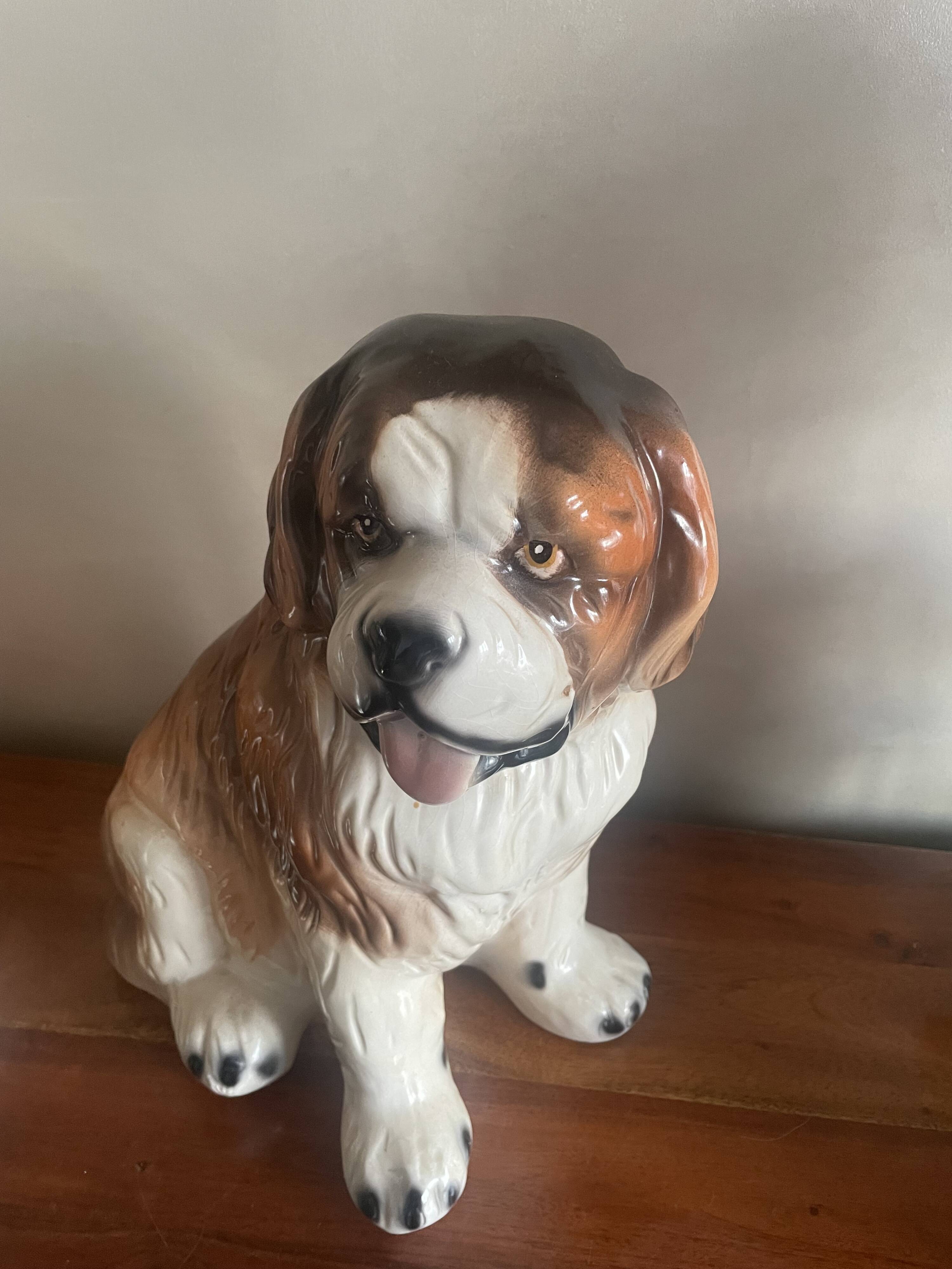 Ceramic St Bernard Dog