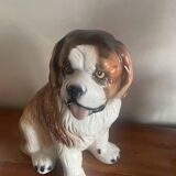 Large ceramic St Bernard dog