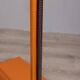 Vintage Space Age Italian Orange Metal and Acrylic Glass Floor Lamp, 1970s