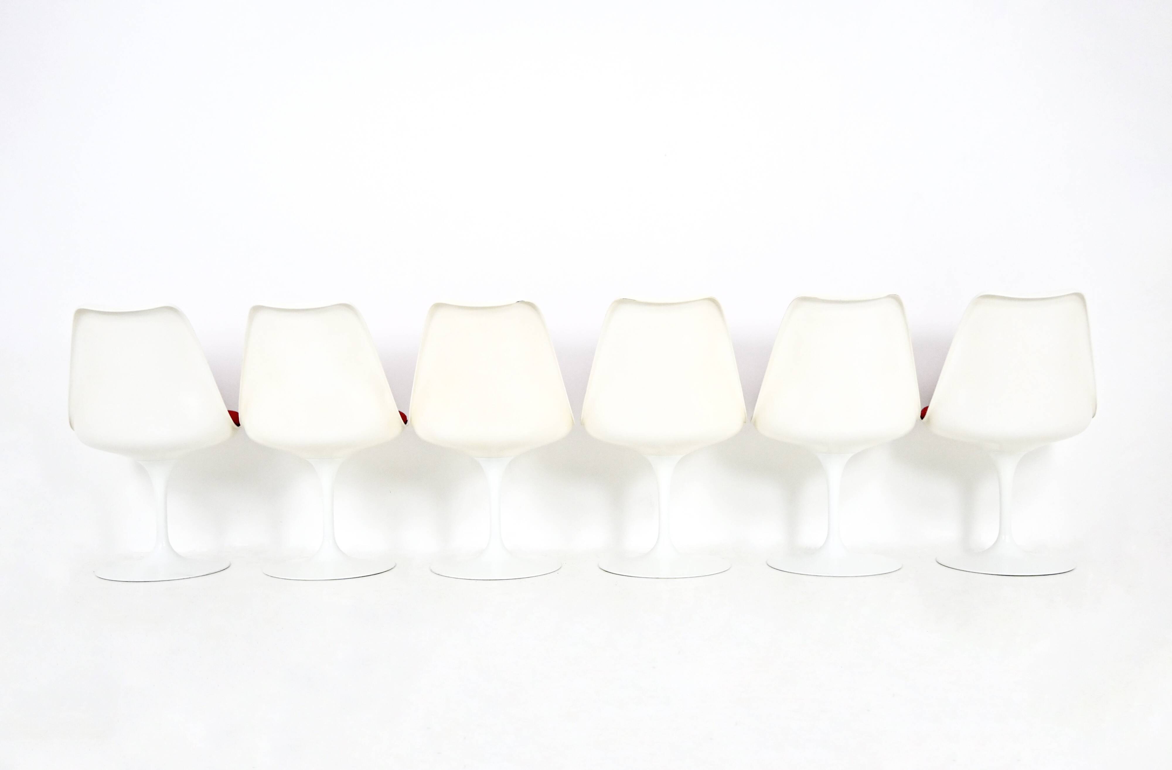Set of 6 Tulip Chairs By Eero Saarinen For Knoll International, 1970