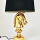 Sculptural Hollywood Regency table lamp in the shape of a horse from the 1970s.