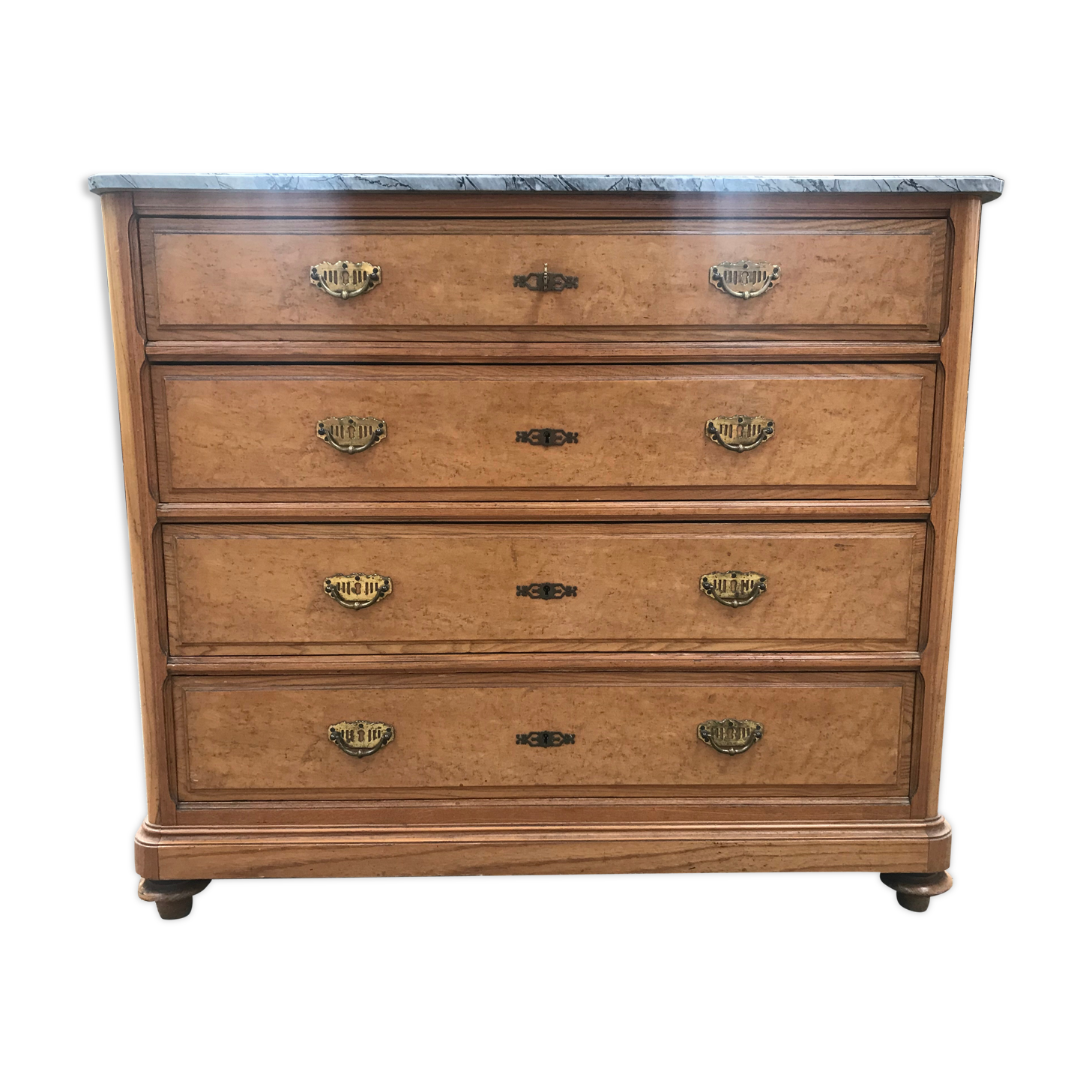 Commodity era Art Deco maple magnifying glass