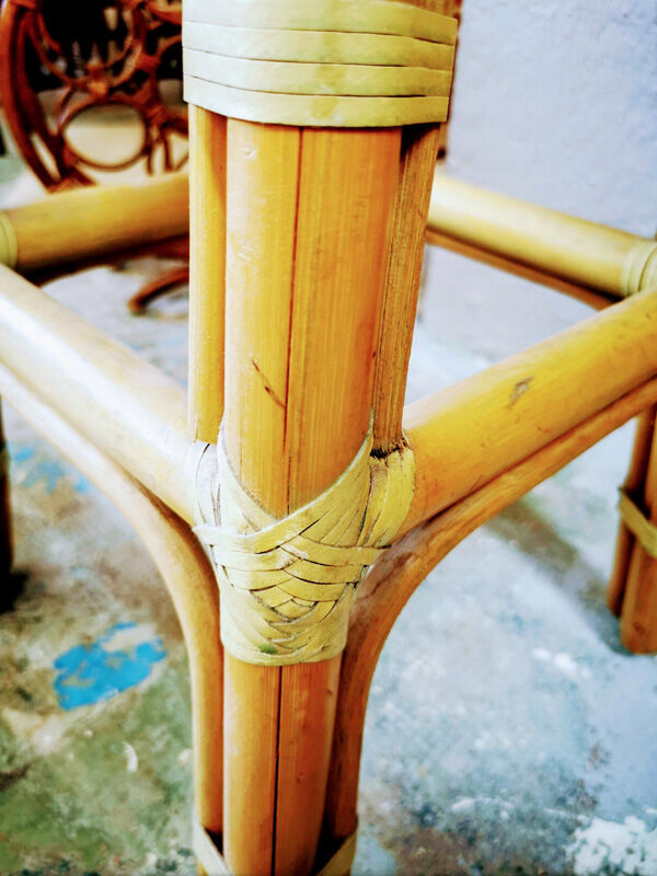Rattan bar stool