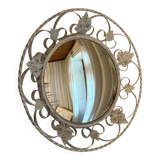 Miroir convexe en fer forgé, Angleterre, années 1950