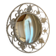 Wrought iron convex mirror, England, 1950s
