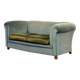 Chesterfield Duotone 2-Seat Sofa in Frosted Blue & Green Velvet 1950s
