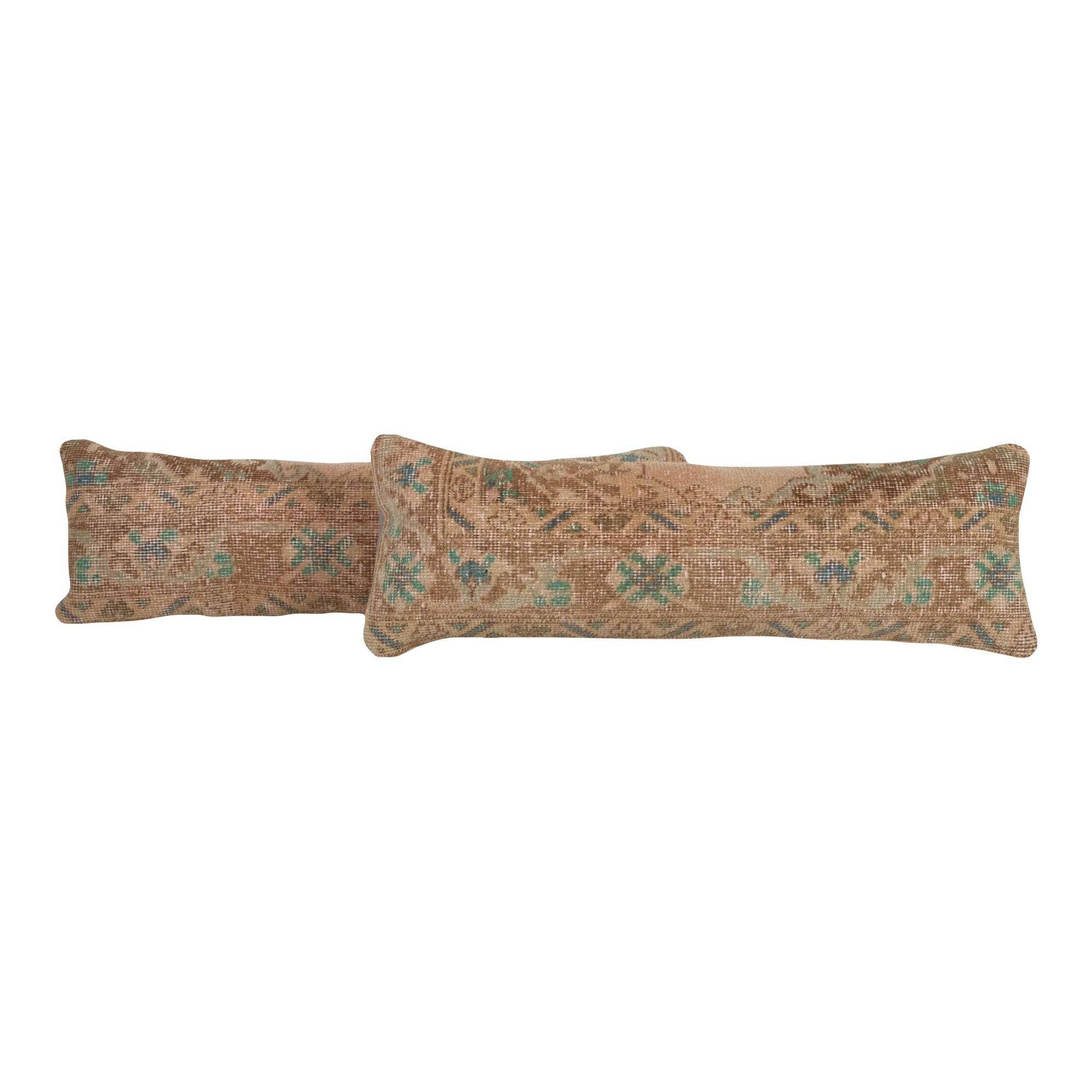 Set of 2 vintage Turkish cushion covers 30x89 cm
