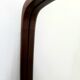 Scandinavian mirror free-form in teck 1960 48x62cm