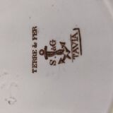 Sanejouand & Graves Clairefontaine plate, polychrome Tavia decoration