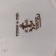 Sanejouand & Graves Clairefontaine plate, polychrome Tavia decoration