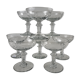 Set de 8 coupes à champagne en verre XIXeme