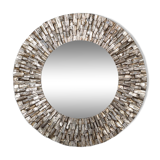 Miroir en bois argenté - 140cm