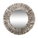 Silver wood mirror - 140cm