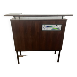 Vintage rosewood bar by Metalform from the 60s