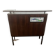 Vintage rosewood bar by Metalform from the 60s